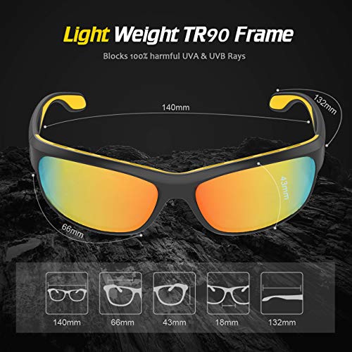 Bhigh Polarized Sports Sunglasses for Men Women Running Cycling Driving  Fishing Golf Skiing, UV 400 Protection Glasses Color-01